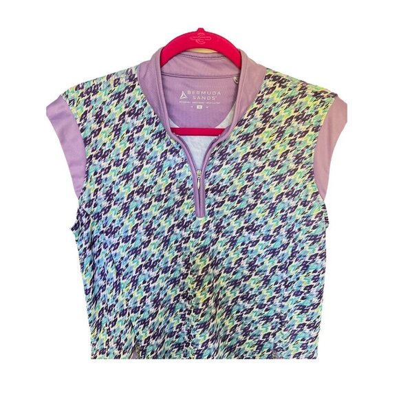 Bermuda Sands Golf Tennis Pickleball Athletic Dress Lavender Floral Size Medium - Picture 12 of 13